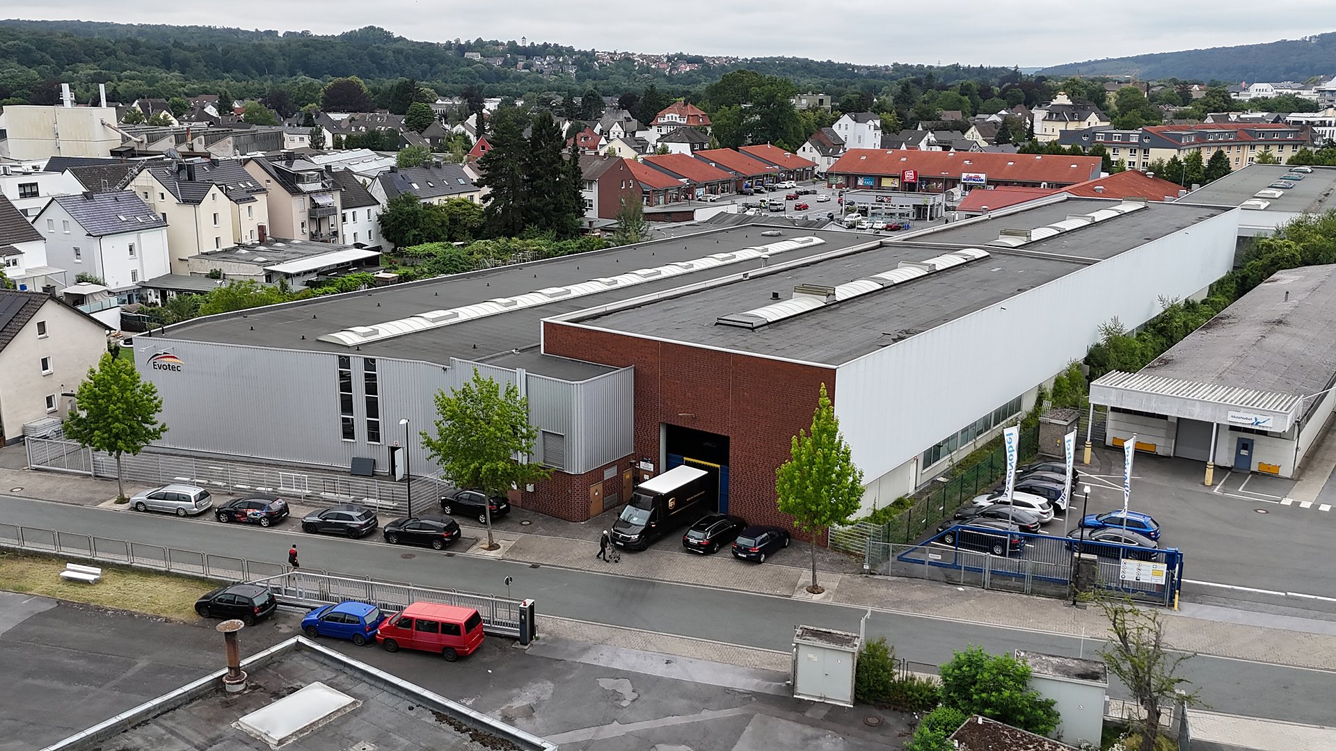 Evotec GmbH lokacija Arnsberg – snimka iz zraka